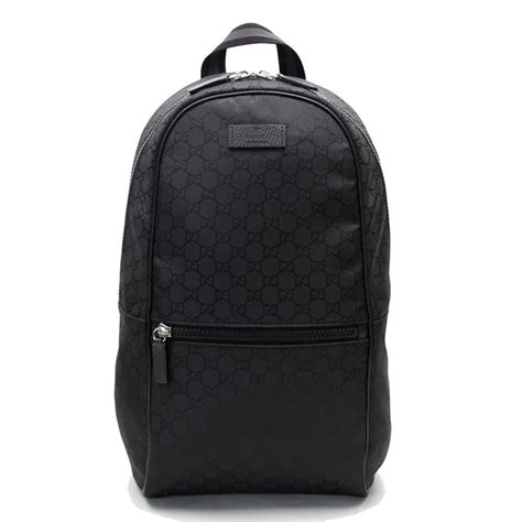 gucci black backpack men|gucci guccissima slim backpack.